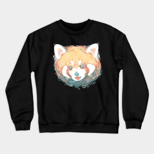 Red Panda Splat Crewneck Sweatshirt